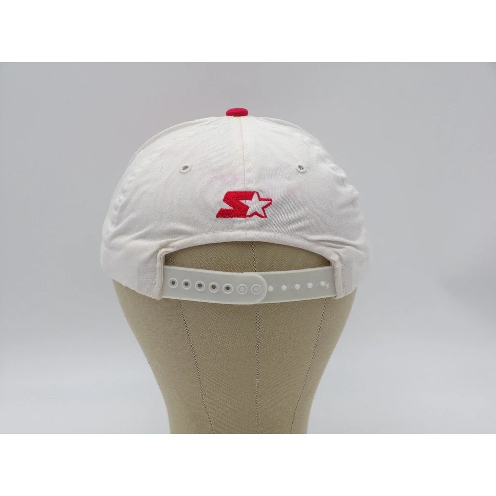 Vintage Ohio State Buckeyes Starter Snapback Hat White Red 90s NCAA Cap Korea